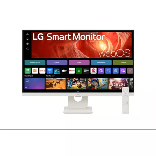 LG Monitor 27" - 27U731SA-W Smart (IPS; 16:9; 3840x2160; 5ms; 350cd; 60Hz; HDMIx2; HDR; USB-C; BT; WiFi; Airplay2; Spkr)