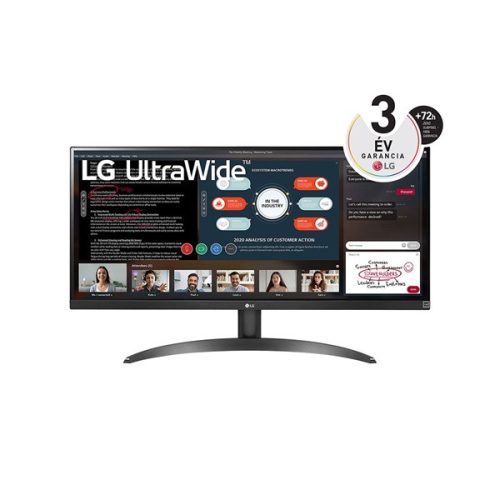 LG Monitor 29" - 29WP500-B (IPS; 21:9; 2560x1080; 5ms; 250cd; 75Hz; HDMIx2, HDR; FreeSync)