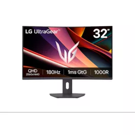   LG Monitor 32" Gamer - 32G600A-B (Ívelt; VA; 16:9; 2560x1440; 180Hz; 1ms; 300cd; HDMIx2; DP; Freesync, HDR, Mag.áll)