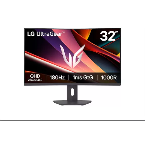LG Monitor 32" Gamer - 32G600A-B (Ívelt; VA; 16:9; 2560x1440; 180Hz; 1ms; 300cd; HDMIx2; DP; Freesync, HDR, Mag.áll)