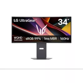   LG Monitor 34" Gamer - 34G600A-B (Ívelt; VA; 16:9; 3440x1440; 160Hz; 5ms; 300cd; HDMIx2; DP; Freesync, HDR, Mag.áll)