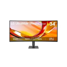   LG Monitor 34" - 34U640B-B (Ívelt 1800R; VA; 21:9; 3440x1440; 5ms; 300cd; 144Hz, HDMIx2, DP, USB, HDR; Mag.áll.)