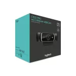 Logitech Webkamera - C922 Pro Stream (1920x1080 képpont, állvány, mikrofon, Full HD, fekete)