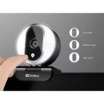 Sandberg Webkamera - Streamer USB Webcam Pro (1920x1080 képpont, 2 Megapixel, 1080p/30 FPS; USB 2.0, mikrofon)