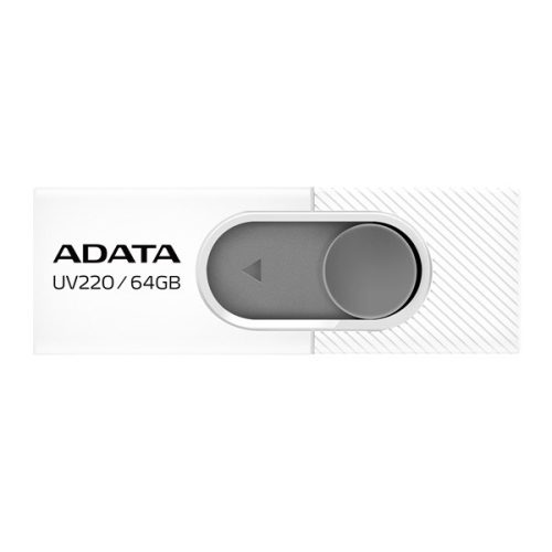 ADATA Pendrive - 64GB UV220 (USB3.1, Fehér-Szürke)