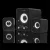 Advance Hangszóró - SOUNDPHONICS 6W RMS (2.1, 3,5 mm Jack, fekete)