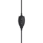 Bluestork Fejhallgató - MC201 Office Headset (mikrofon; hangerő szabályzó, 3,5 Jack, fekete)