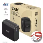 Club 3D Hálózati Adapter - CAC-1908EU (100W GAN, USB-IF, egyportos USB-C, PD 3.0 támogatás)
