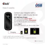 Club 3D Hálózati Adapter - CAC-1908EU (100W GAN, USB-IF, egyportos USB-C, PD 3.0 támogatás)