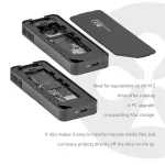 Club 3D Külső SSD ház - CAC-2510 (M.2 SSD, Hűtés, USB4, 40Gbps)
