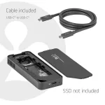 Club 3D Külső SSD ház - CAC-2510 (M.2 SSD, Hűtés, USB4, 40Gbps)