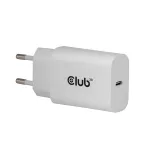 Club 3D Hálózati Adapter - CAC-3020 (2db/csomag, 30W USB-C, PD3.0, túltöltés védelem, kicsi méret, fehér)
