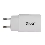 Club 3D Hálózati Adapter - CAC-3020 (2db/csomag, 30W USB-C, PD3.0, túltöltés védelem, kicsi méret, fehér)