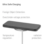 Club 3D Vezeték nélküli töltő - CAC-3026 (Qi2 25W Wireless, 1m, fehér)