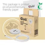 Club 3D Vezeték nélküli töltő - CAC-3026 (Qi2 25W Wireless, 1m, fehér)