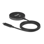 Club 3D Vezeték nélküli töltő - CAC-3027 (Qi2 25W Wireless, 1m, fekete)