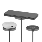 Club 3D Vezeték nélküli töltő - CAC-3027 (Qi2 25W Wireless, 1m, fekete)