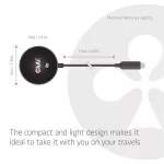 Club 3D Vezeték nélküli töltő - CAC-3027 (Qi2 25W Wireless, 1m, fekete)