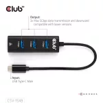 Club 3D USB Hub - CSV-1549 (3.2 USB-C Gen 1 to 3xUSB-A, RJ45,1Gbps)