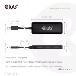 Club 3D MST Hub - CSV-1553 (3.2 USB-C to 3x DisplayPort, DP Alt-Mode, 4k60Hz)