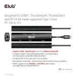 Club 3D USB Hub - CSV-1599 (USB-C 4 to HDMI, 2xUSB-A (10G), RJ45 (2,5G), USB-C 100W PD 3.0, USB-C 10Gbps, 8k60Hz)
