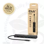 Club 3D USB Hub - CSV-2553 (USB-C to USB-C, 2xUSB-A, HDMI, RJ45, SD/MicroSD, 100W PD, 4K60hz)