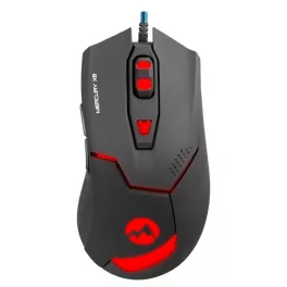   Everest Gamer Egér - Mercury X8  (3200 DPI, 6gomb, 1,8m harisnyázott kábel, optikai, fekete, RGB LED)