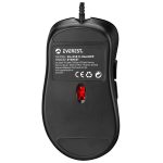 Everest Gamer Egér - SM-G58 X-HAMMER  (7200 DPI, 7gomb, 1,5m harisnyázott kábel,optikai, fekete, RGB LED)
