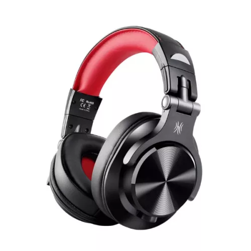 ONEODIO DJ Fejhallgató - Fusion A71 Red (Vezetékes, 3,5mm, 6,35mm jack, Hi-Res Audio)