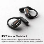 ONEODIO Sport Fejhallgató - OpenRock LINK 20 Black (premium, légvezetés, BT 6.0, fekete)