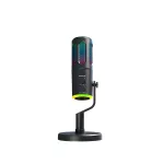 The G-Lab Mikrofon - K-MIC-NEON (3.5mm Jack csatlakozó, RGB, DUAL-CHANNEL CARDIOID, ENC, fekete)