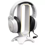 The G-Lab Fejhallgató állvány - K STAND RADON W  (fehér, 2xUSB3.0, műanyag)