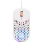 The G-Lab Gamer Egér - KULT OXYGEN W (12800 DPI, 60g, 6 gomb, RGB, fehér)
