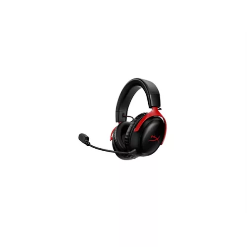 HyperX Fejhallgató - Cloud III S Wireless (Vezeték nélküli, USB, fekete/piros)