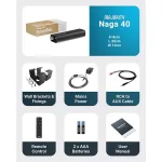 Majority Hangszóró Soundbar - Naga 40 (70W, Bluetooth 5.0, HDMI ARC, AUX, USB, Optikai, Távírányító)