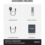 Majority Hangszóró 2.0 - D70X Fekete (70W, Bluetooth 5.3, USB, AUX, HDMI ARC, RCA, USB, Optikai, Távírányító)