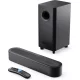 Majority Hangszóró Soundbar - Bowfell Axis 2.1 Atmos (200W, BT 5.0, HDMI ARC, AUX, USB, Optikai, Távírányító, Mélynyomó)