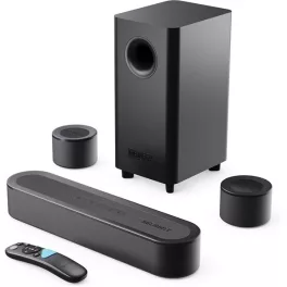   Majority Hangszóró Soundbar - Bowfell Halo 5.1 Dolby (230W, BT 5.3, HDMI ARC, AUX, USB, Optikai, Távírányító, Mélynyomó)