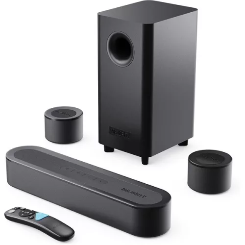 Majority Hangszóró Soundbar - Bowfell Halo 5.1 Dolby (230W, BT 5.3, HDMI ARC, AUX, USB, Optikai, Távírányító, Mélynyomó)