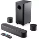 Majority Hangszóró Soundbar - Bowfell Halo 5.1 Dolby (230W, BT 5.3, HDMI ARC, AUX, USB, Optikai, Távírányító, Mélynyomó)