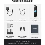 Majority Hangszóró Soundbar - Bowfell Halo 5.1 Dolby (230W, BT 5.3, HDMI ARC, AUX, USB, Optikai, Távírányító, Mélynyomó)