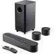 Majority Hangszóró Soundbar - Bowfell Halo 5.1 Atmos (300W, BT 5.3, HDMI ARC, AUX, USB, Optikai, Távírányító, Mélynyomó)