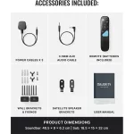 Majority Hangszóró Soundbar - Bowfell Halo 5.1 Atmos (300W, BT 5.3, HDMI ARC, AUX, USB, Optikai, Távírányító, Mélynyomó)