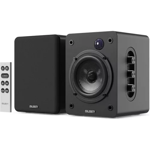 Majority Hangszóró 2.0 - D50X Fekete (60W, Bluetooth 5.3, USB, AUX, HDMI ARC, RCA, USB, Optikai, Távírányító)