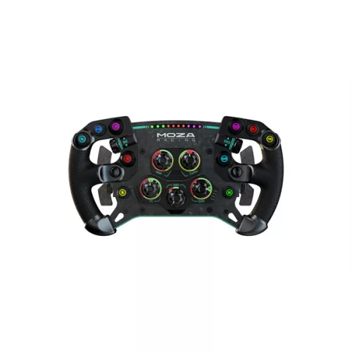 Moza Racing kiegészítő - GS V2P GT Kormánykerék (Dual Clutch, RGB, alcantara, 300mm)