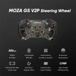 Moza Racing kiegészítő - GS V2P GT Kormánykerék (Dual Clutch, RGB, alcantara, 300mm)