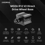 Moza Racing kiegészítő - R12 V2 PC Bázis (Direct Drive, 12Nm, 21bit encoder)