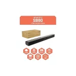 Oakcastle Hangszóró Soundbar - SB80 Split (120W, Bluetooth 5.3, HDMI ARC, AUX, USB, Optikai, Távírányító)