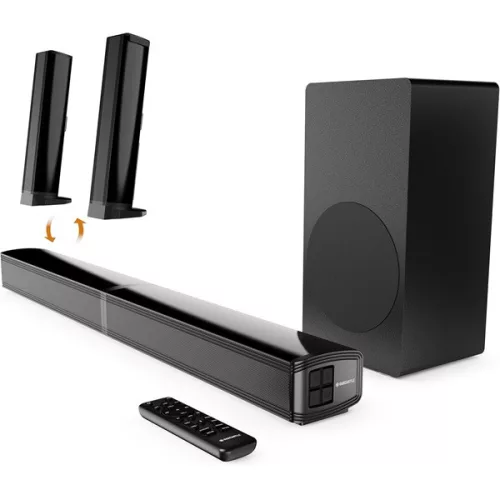 Oakcastle Hangszóró Soundbar - SB80 Xtra Split (200W, Bluetooth 5.3, HDMI ARC, AUX, USB, Optikai, Távírányító)