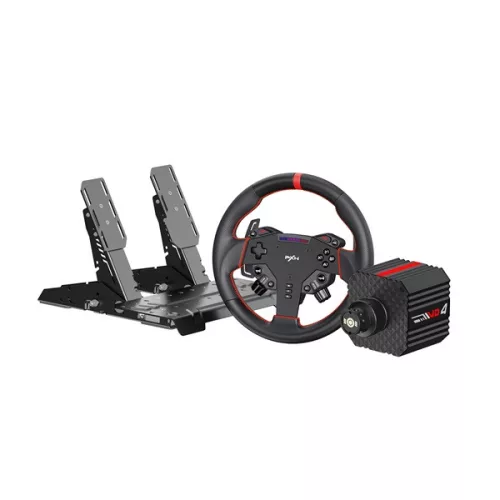 PXN csomag - VD4 F PC Szimulátor szett (Direct Drive, VD4 bázis + WAS kormány + PD HM pedál, fekete)